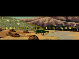 Title screen of Legend Of The Lost on the Commodore Amiga.